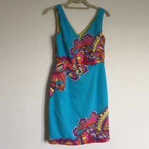 Lilly Pulitzer Shift Dress - Blue Retro Swirl